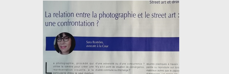 Relation photographie et street art : une confrontation ? in JSS